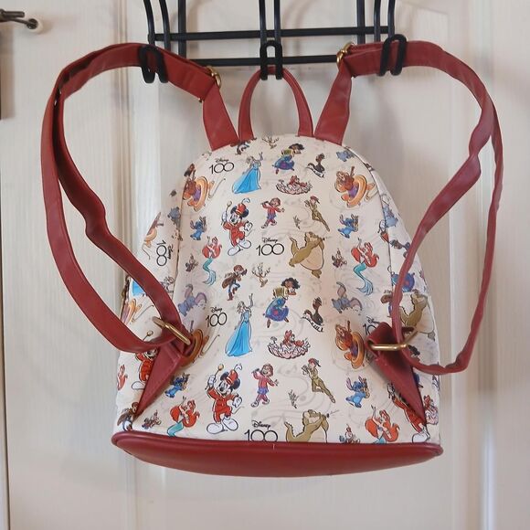 Loungefly Disney 100th Anniversary Mickey Mouse & Band AOP Mini Backpack